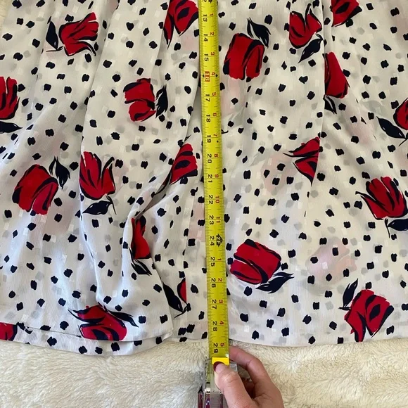 Vintage floral flowy maxi skirt - Picture 3 of 5